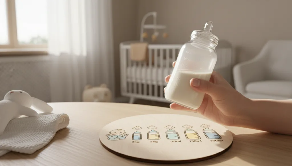 découvrez notre tableau de quantité de lait pour bébé, adapté au poids de votre enfant, pour assurer un dosage optimal et une nutrition équilibrée.